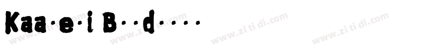 Kaapeli Bold字体转换